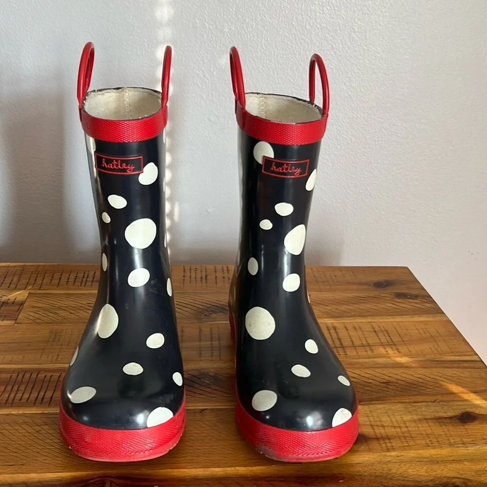 Hatley Girls Polka Dot Rain Boots